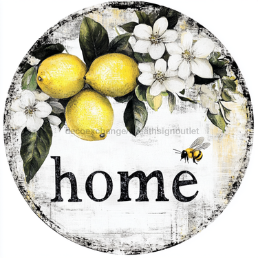 Lemon Sign, Home Sign, DCO-13049, Sign For Wreath, 10